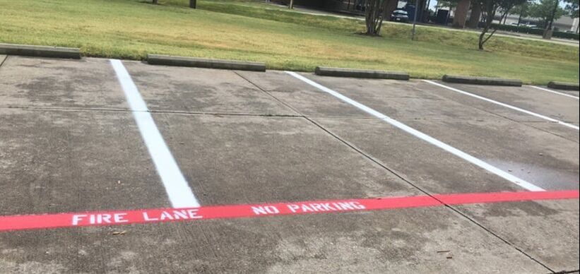 Fire lane striping and stenciling in your parking lot in Franklin, TN